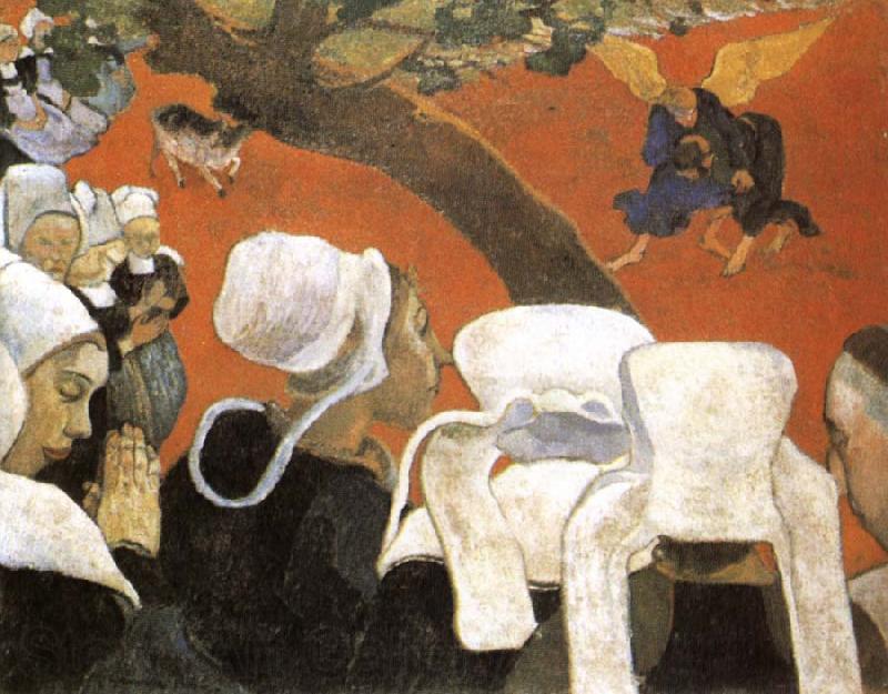 Paul Gauguin The vision after the sermon Germany oil painting art